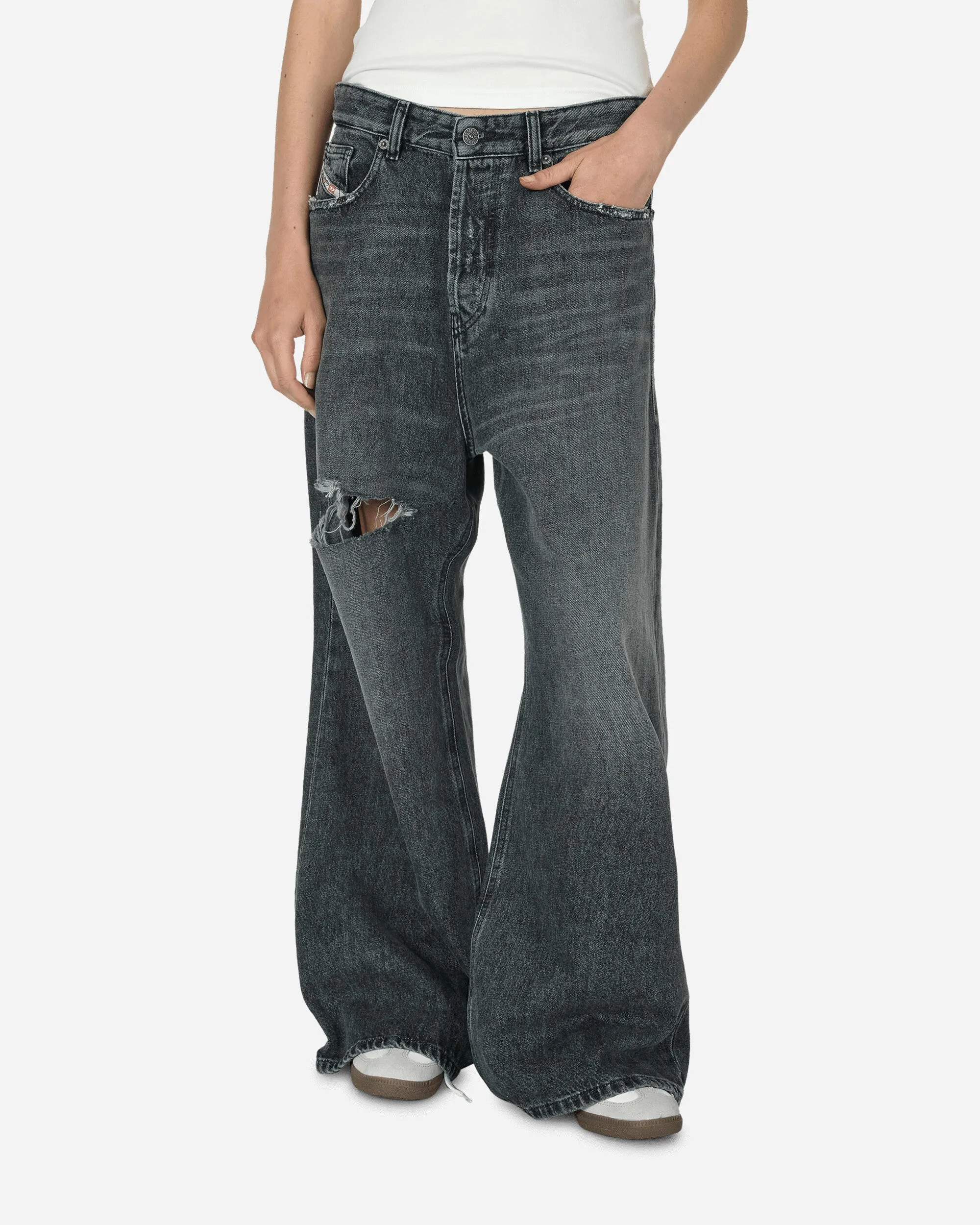 1996 D-Sire Straight Jeans Black / Dark Grey