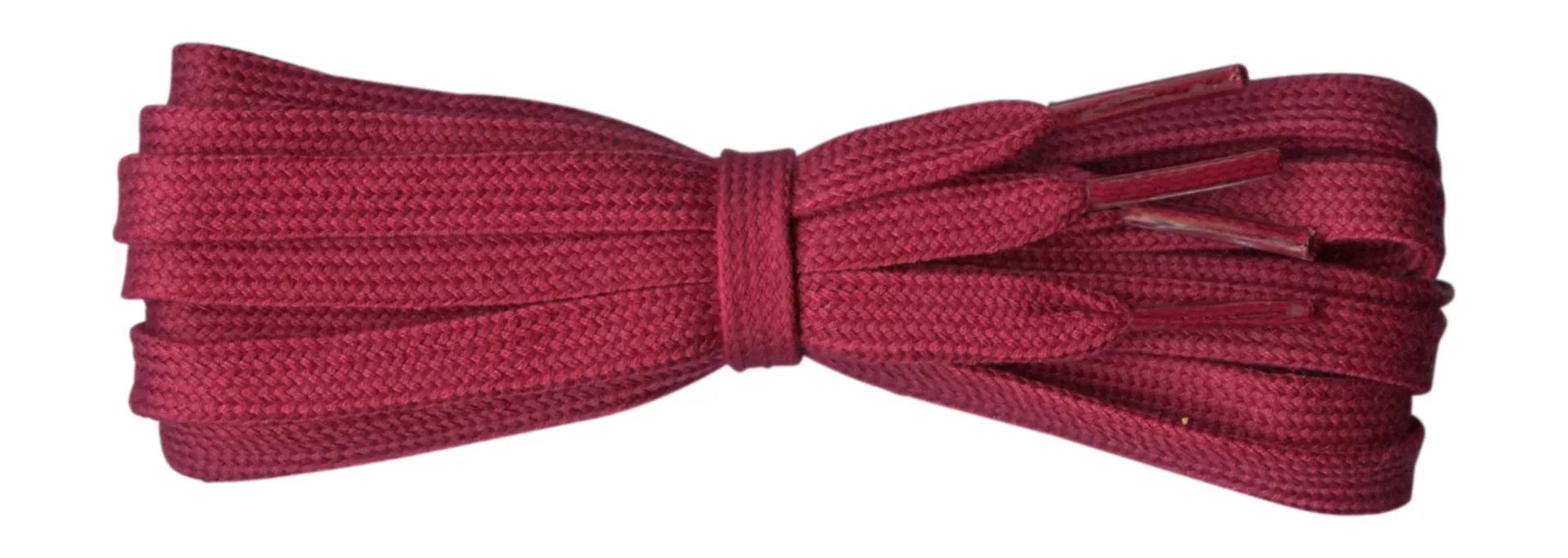 8 mm Flat Burgundy Cotton Trainer Shoelaces