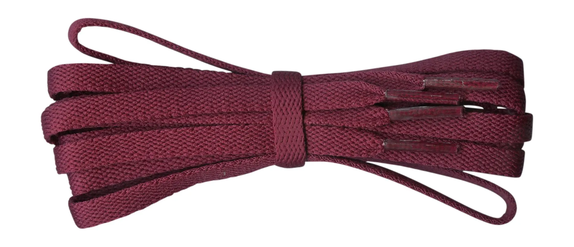 8 mm Flat Burgundy Shoe Laces