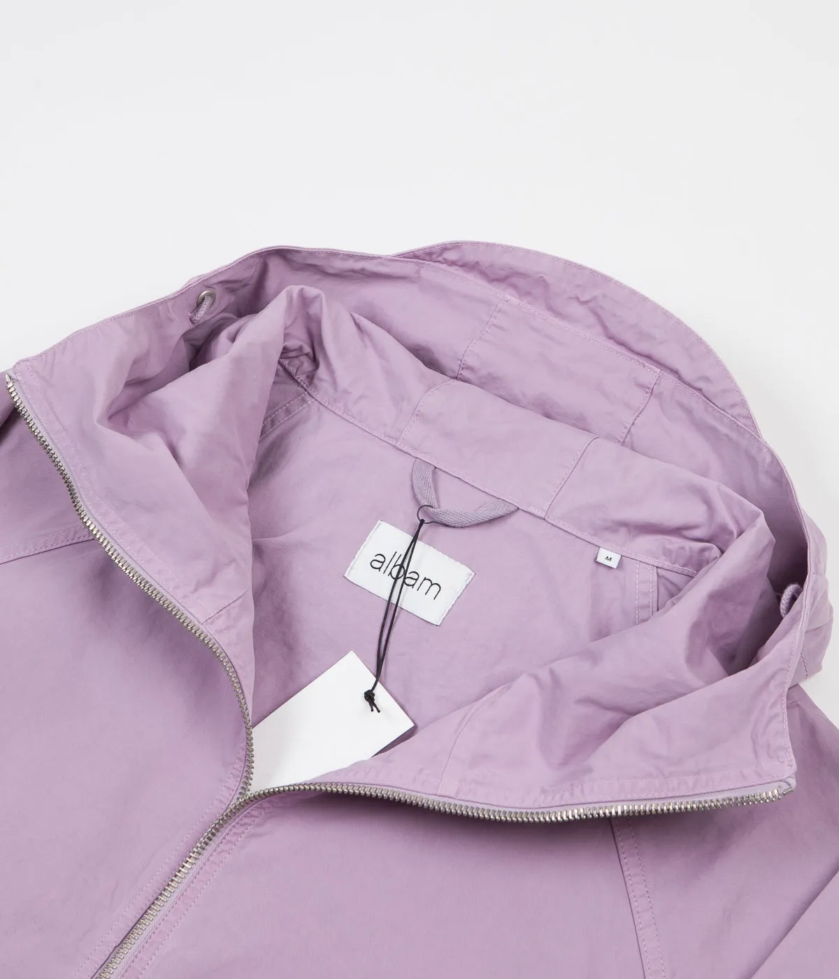 Albam Zipped Hooded Parka Jacket - Lavender Mist