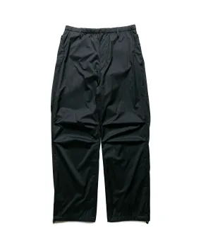 Auralee Hard Twist Polyester Satin Laminate Field Pants Black