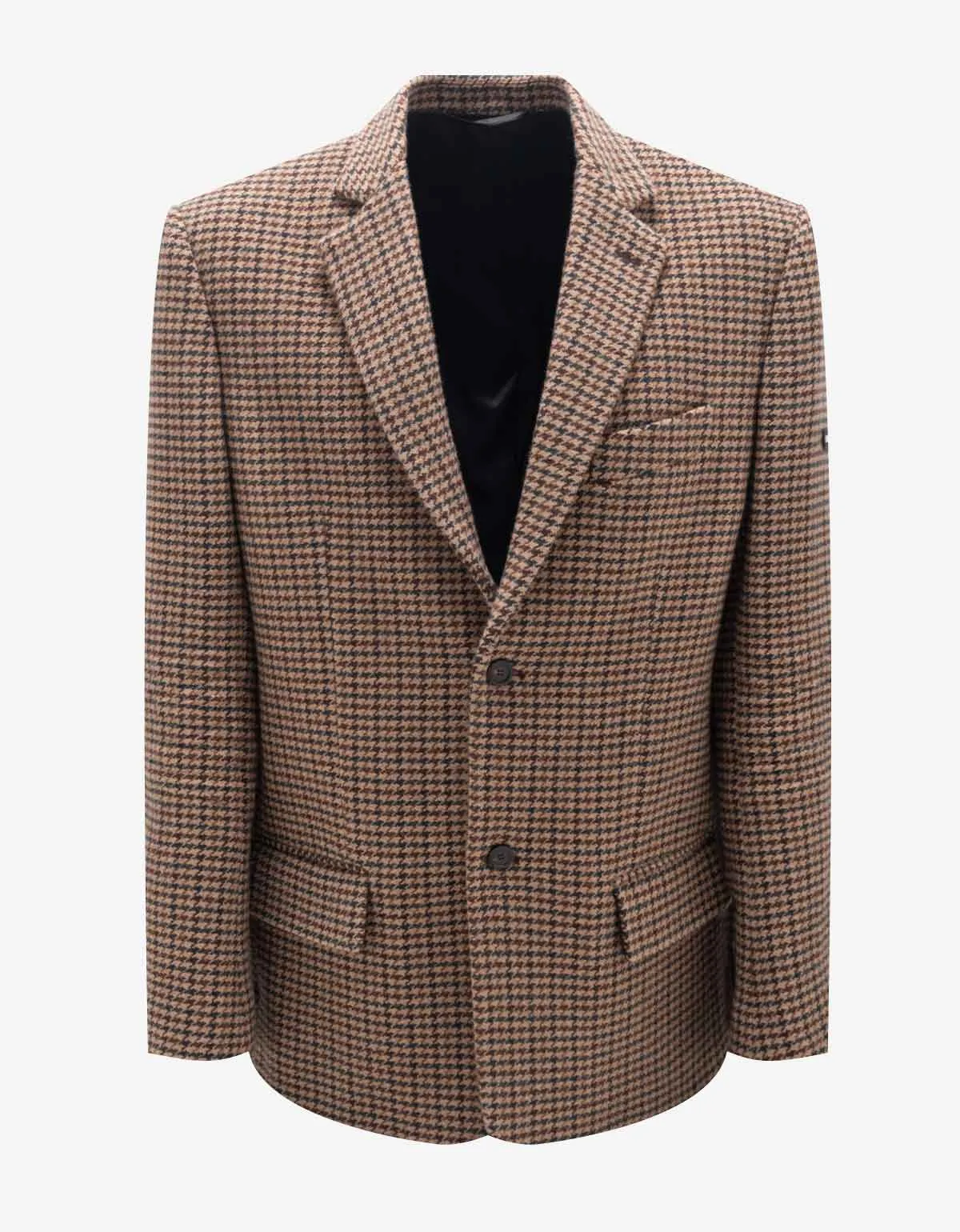 Balenciaga Beige Houndstooth Blazer Jacket