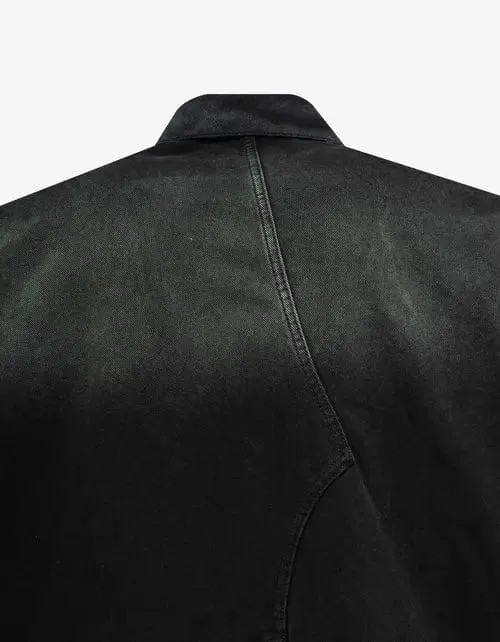 Balenciaga Black Deconstructed Denim Jacket