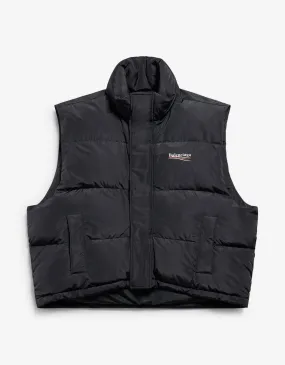 Balenciaga Black Political Campaign Cocoon Puffer Gilet