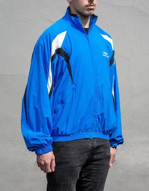 Balenciaga Blue 3B Sports Icon Tracksuit Jacket