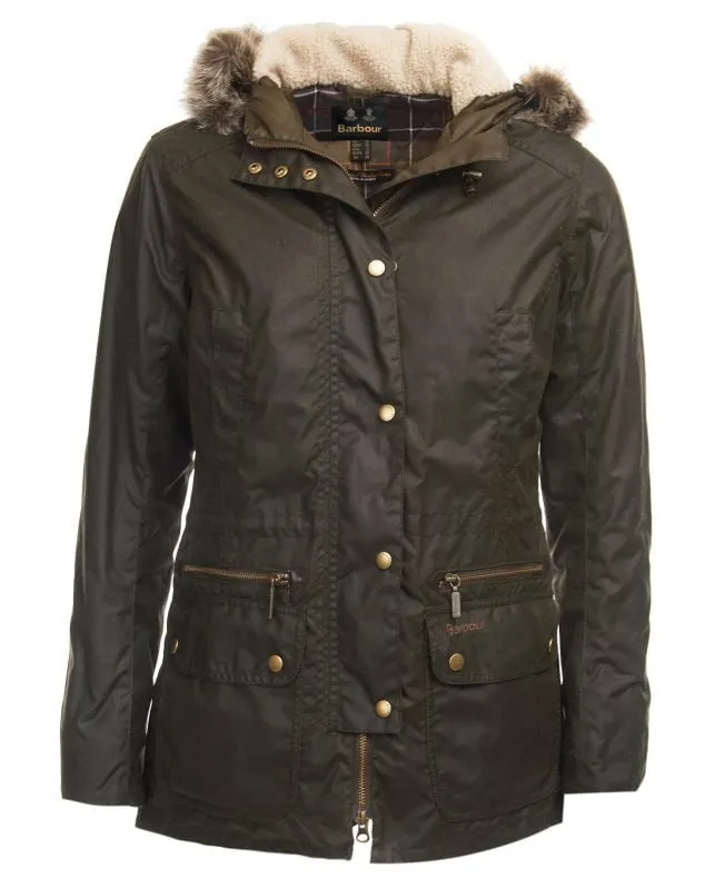 Barbour Kelsall Wax Parka Olive