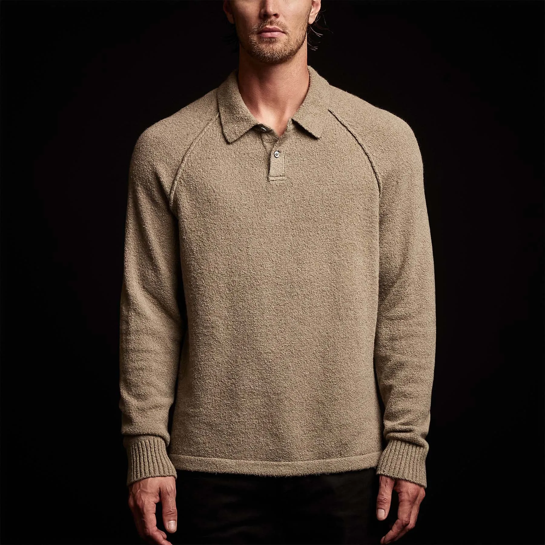 Bayshore Cashmere Blend Polo - Khaki