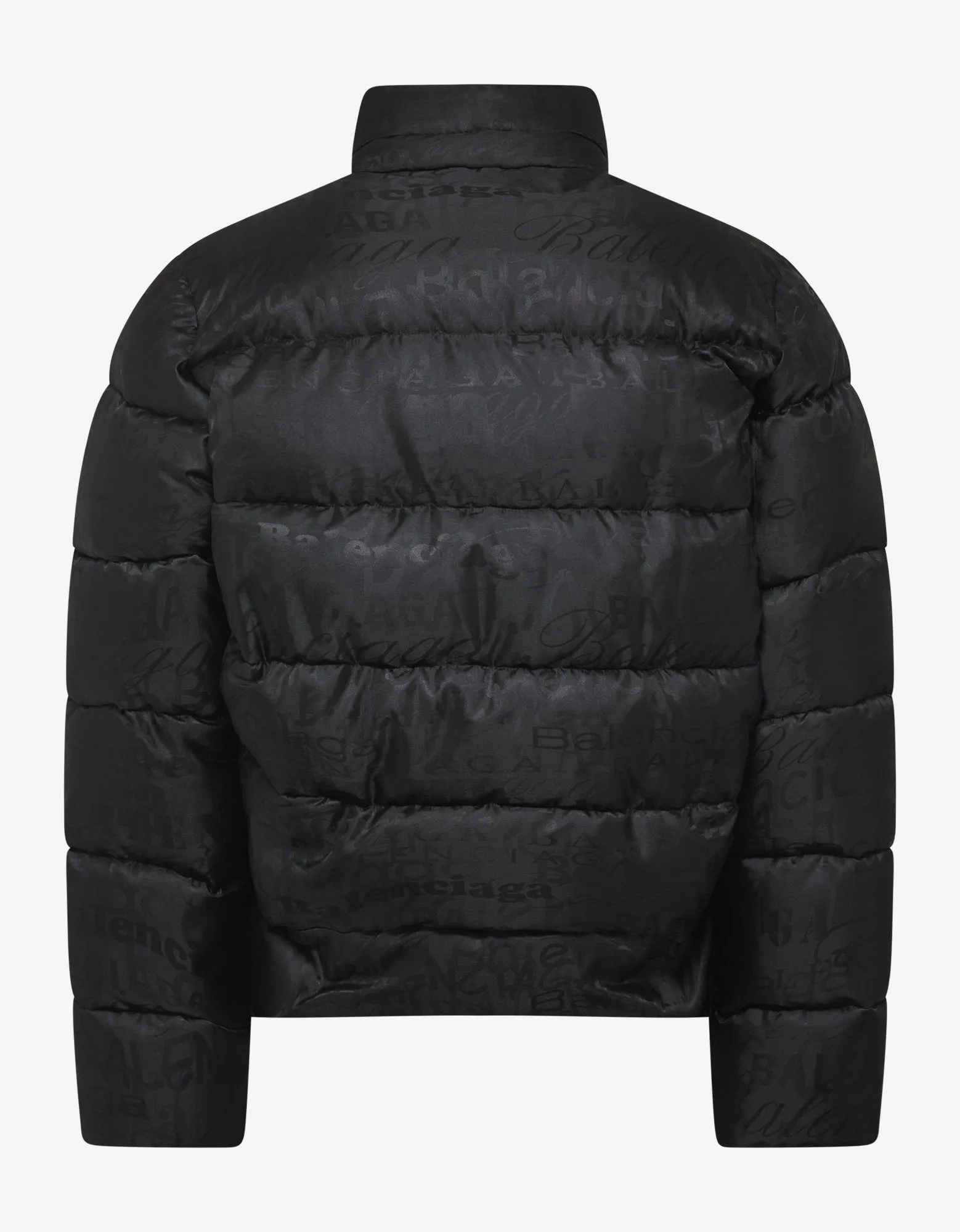 Black All-Over Logo C Shape Jacket