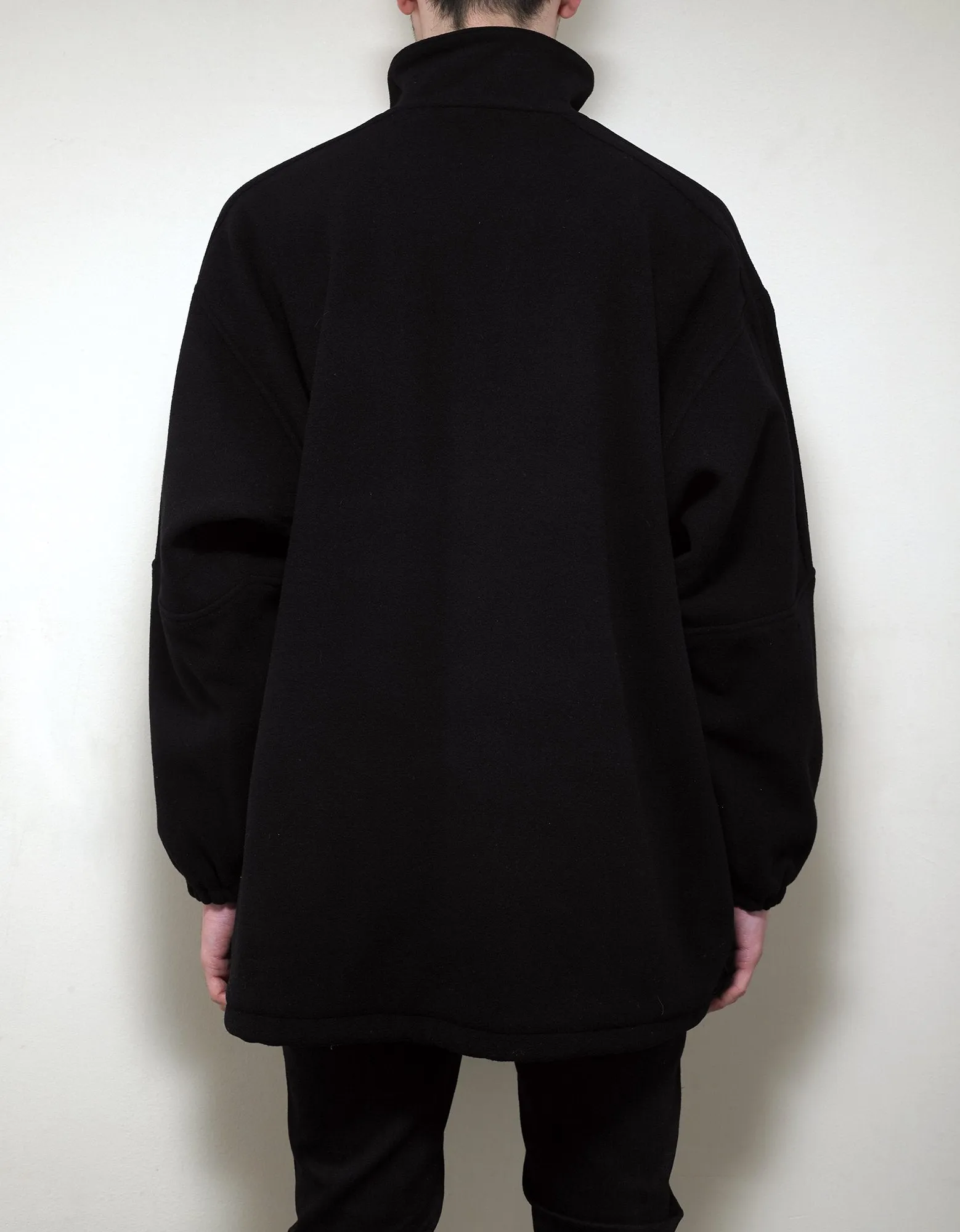 Black Logo Oversized Tracksuit Jacket