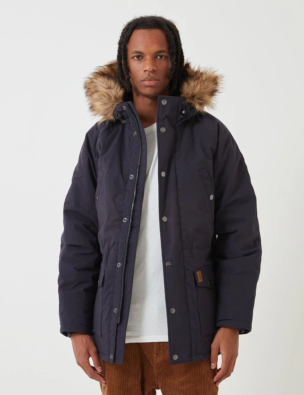 Carhartt-WIP Trapper Parka - Dark Navy Blue / Black