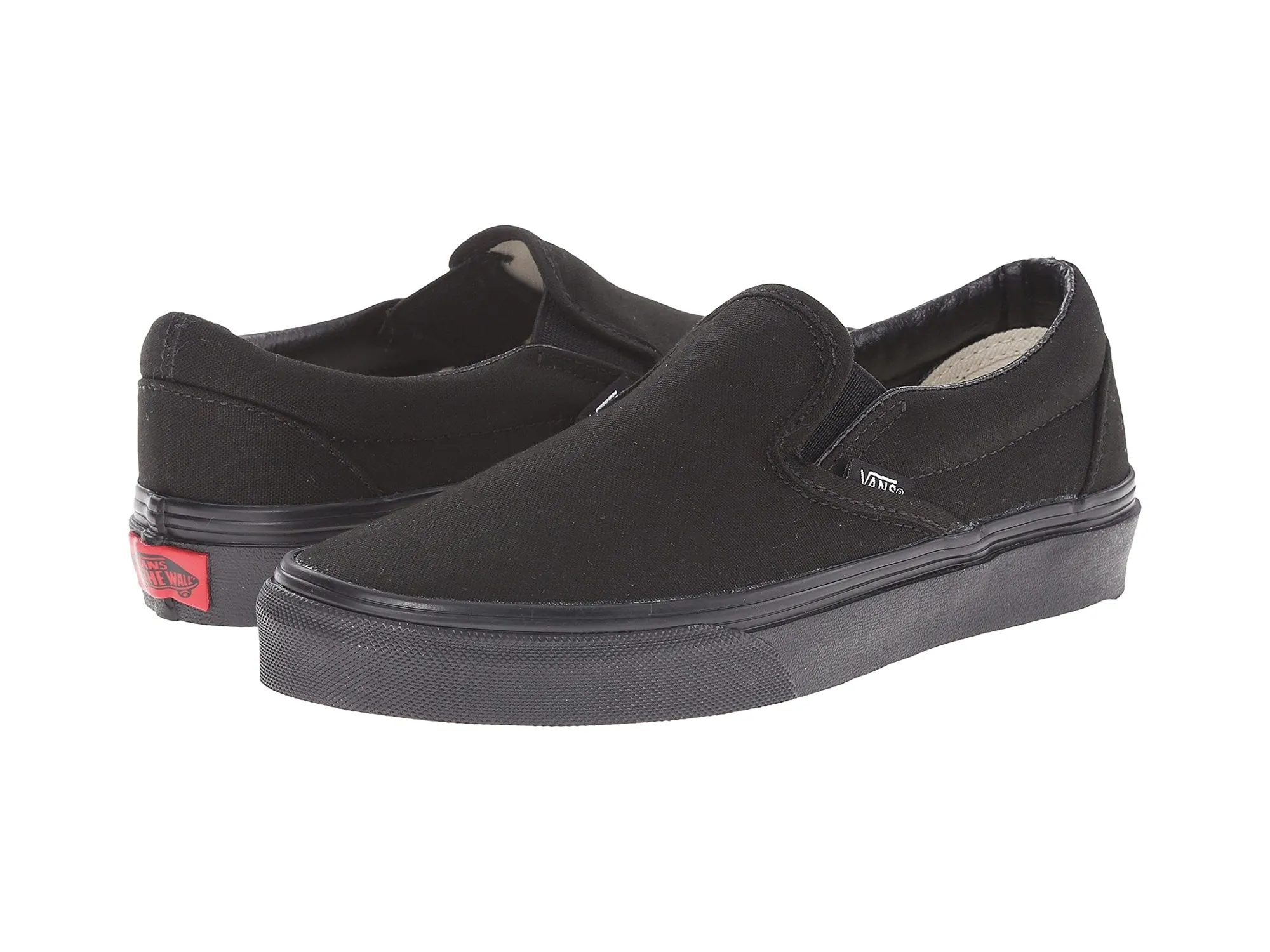 Custom Slip-On Vans - Monochrome Black