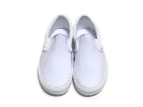 Custom Slip-On Vans - White