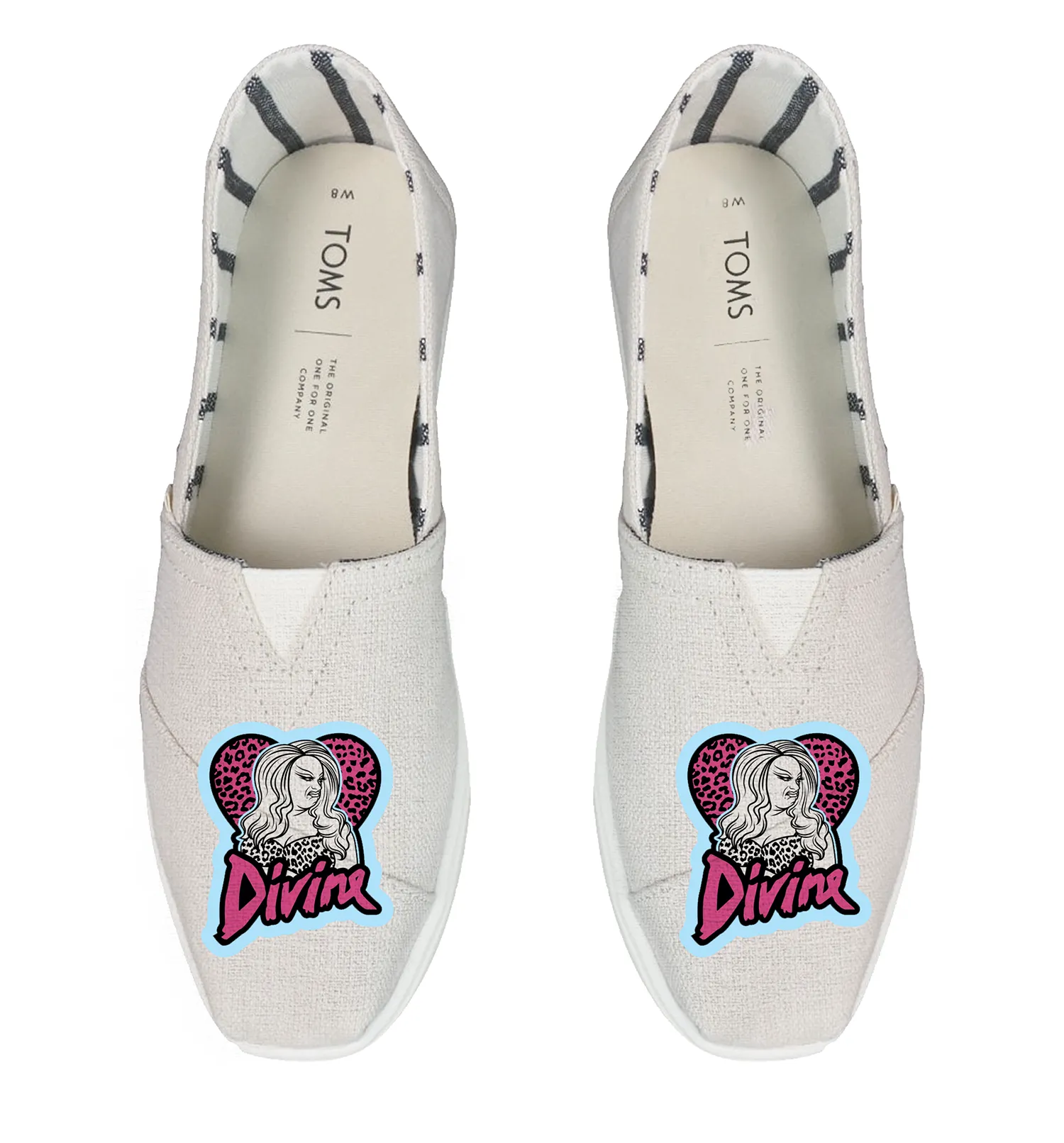 Divine Heart Logo - White TOMS Alpargata