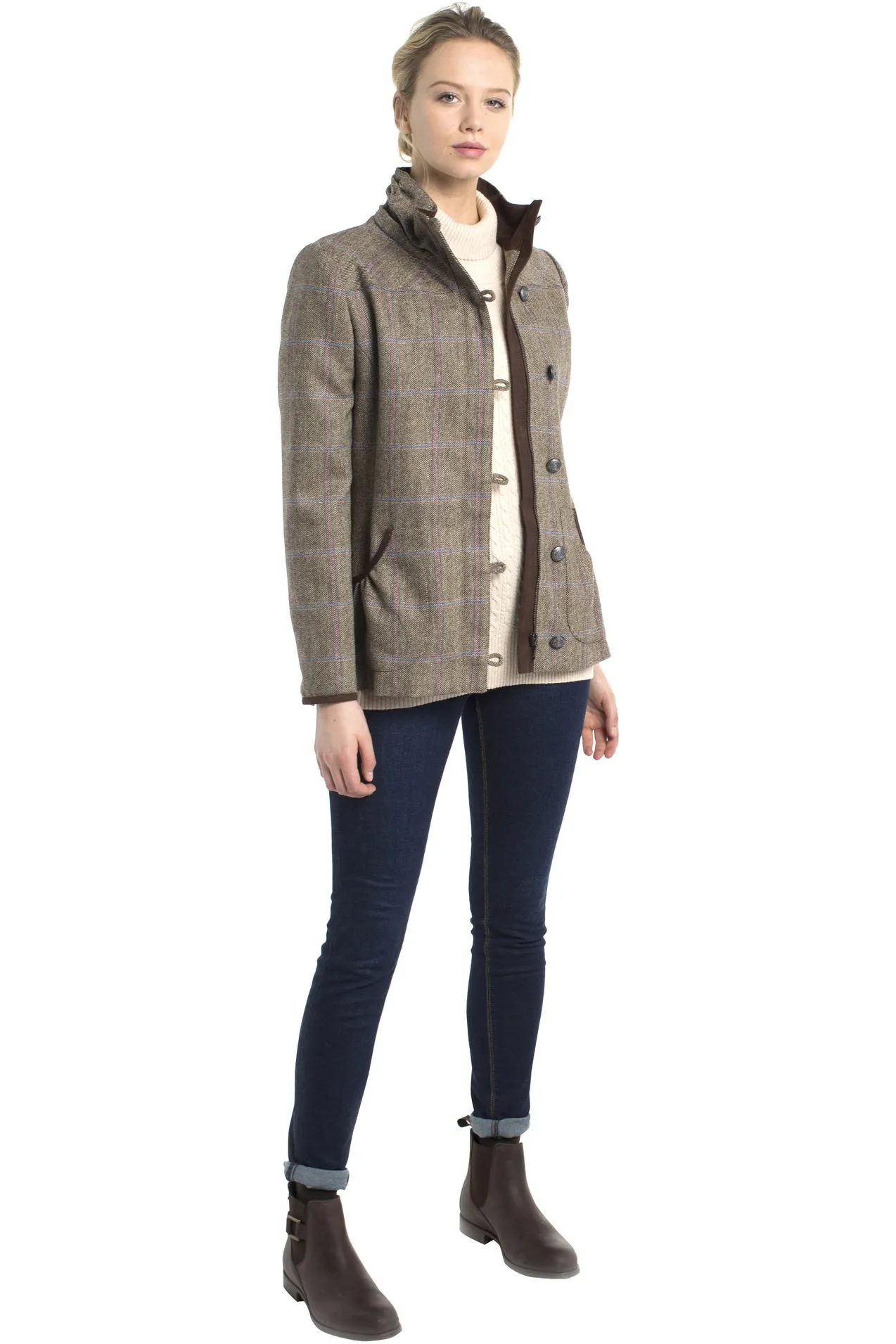 DUBARRY Bracken Ladies Tweed Jacket - Woodrose