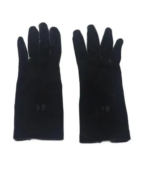 Giorgio Armani Black Velvet Gloves sz 6.5