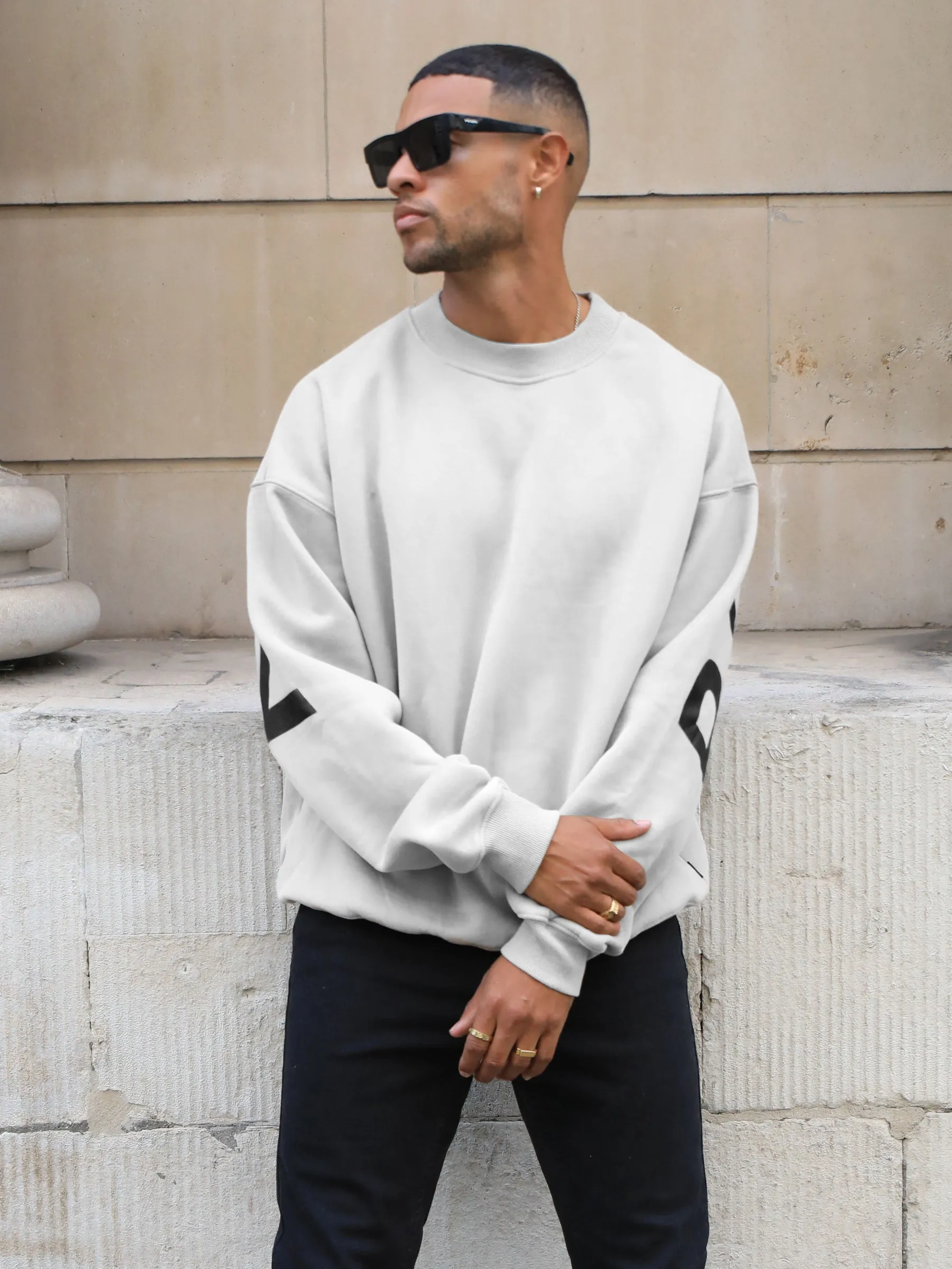 Idris Oversized Jumper - Stone