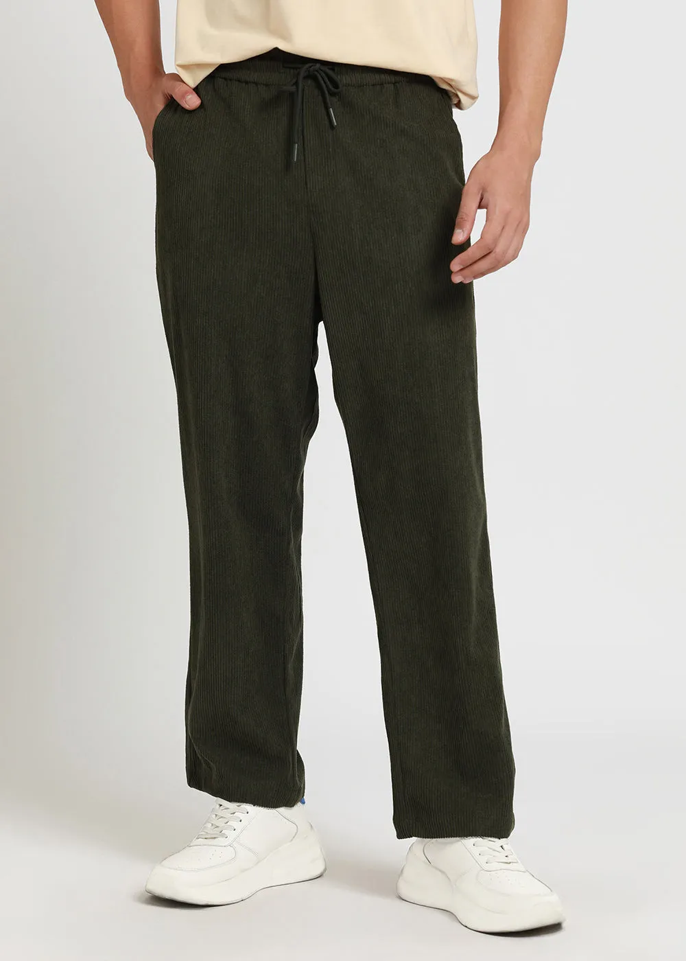 Laurel Green Corduroy Pants