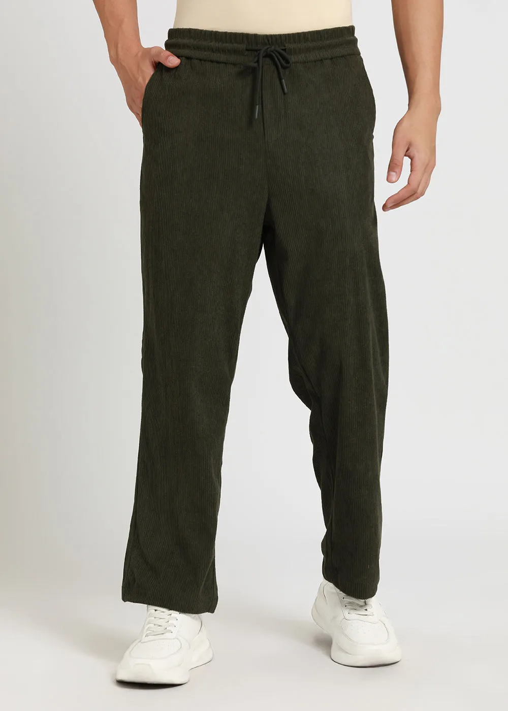 Laurel Green Corduroy Pants