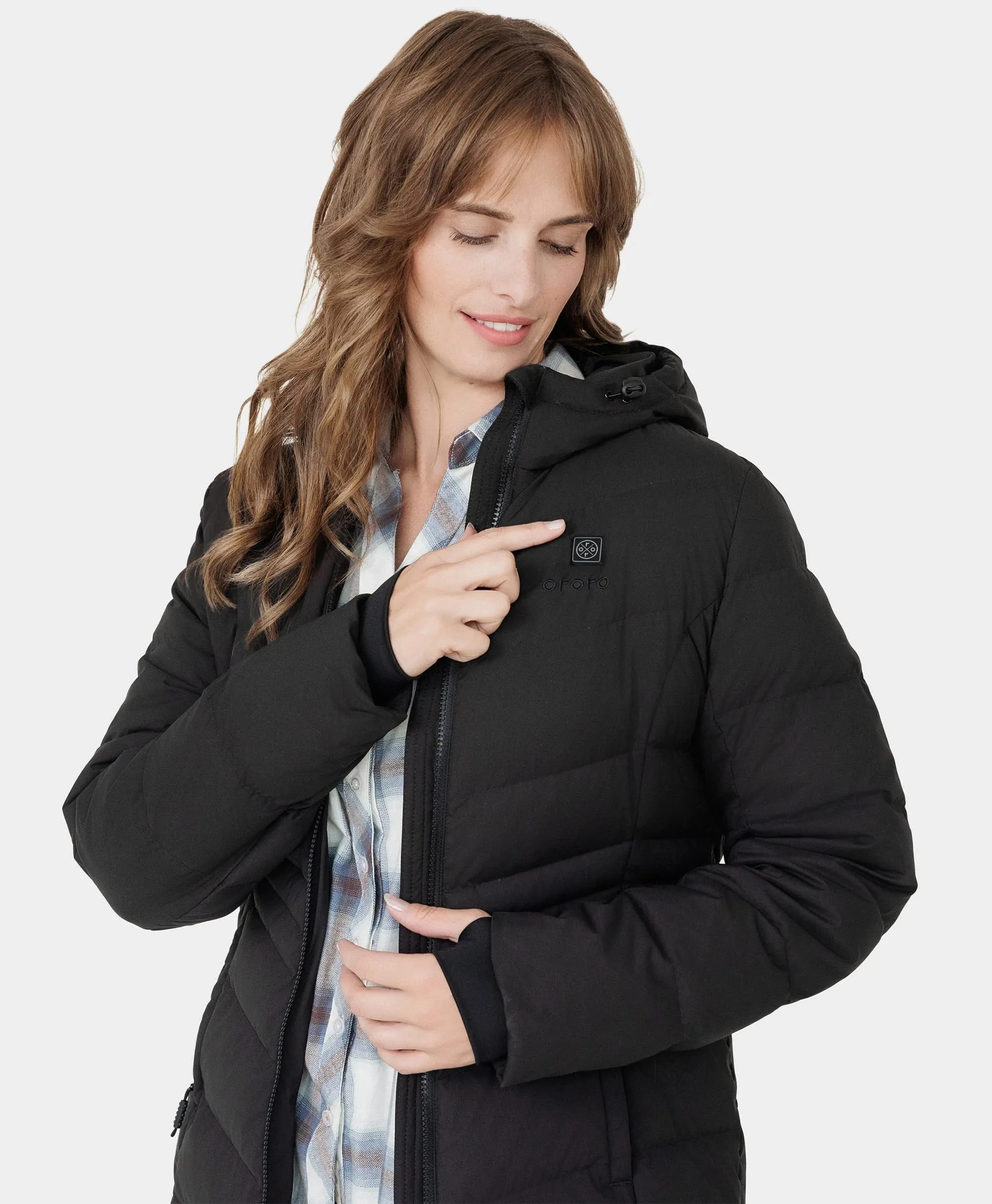 "SOHO" Women's Heated Down Parka Jacket