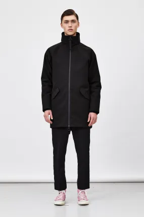 Certainly! Here is an optimized version of the product title with modifiers:

ROSS G Poly Coat - Mens Black AW21 Collection