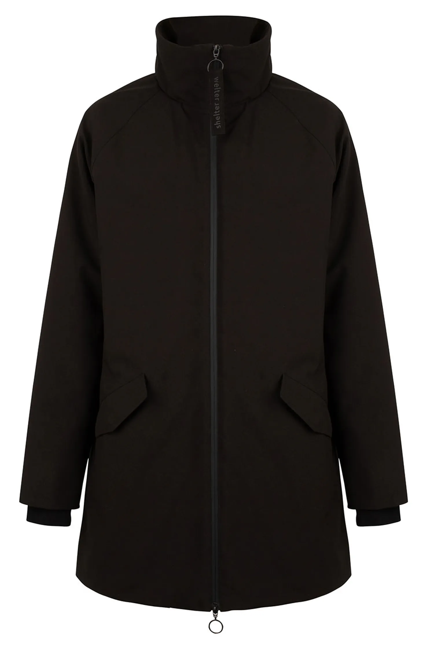 Certainly! Here is an optimized version of the product title with modifiers:

ROSS G Poly Coat - Mens Black AW21 Collection