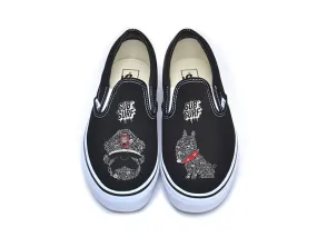 SUBSURF® Black Book- Guard and Dog Slip On Vans