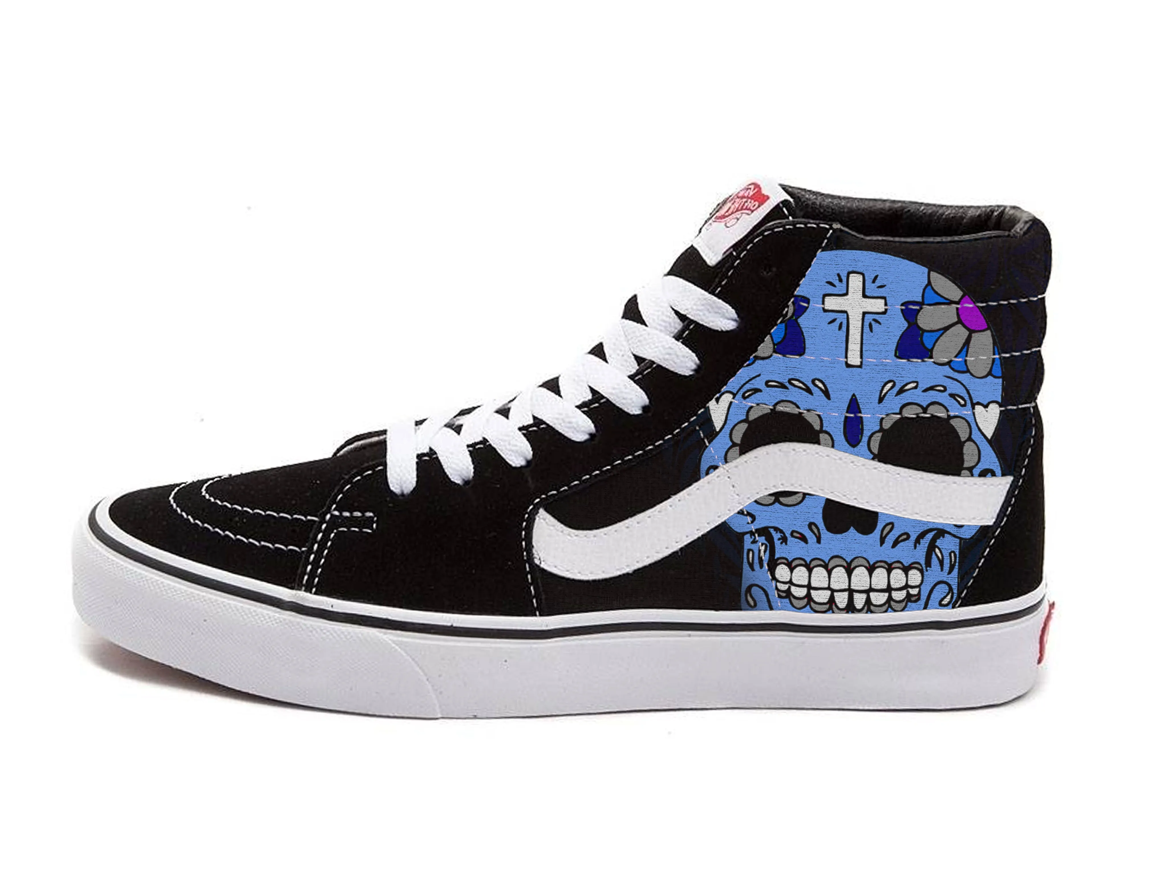 Sugar Skull Sk8 Hi Vans