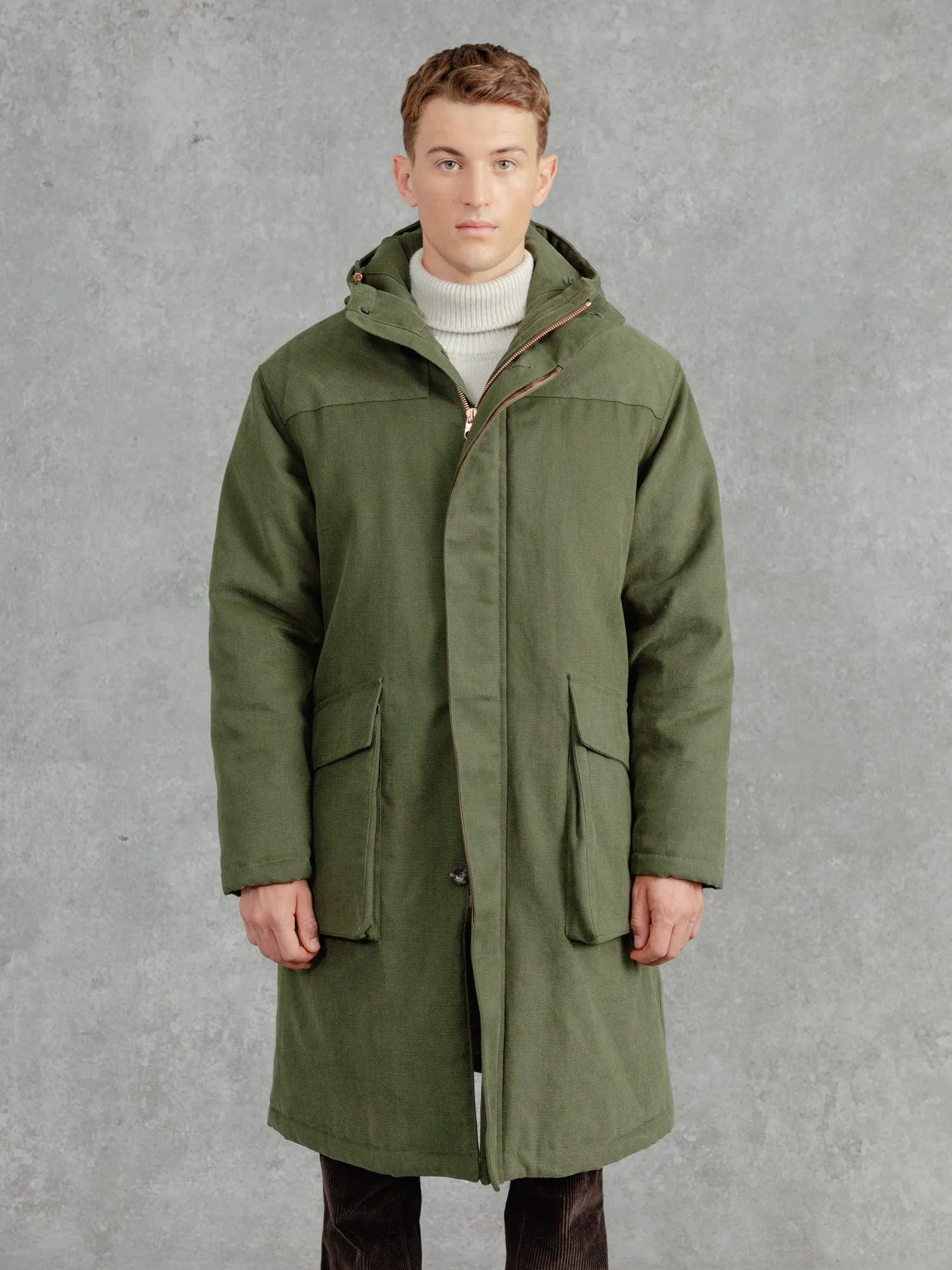 Insulated Panama Parka Jacket with Enhanced Padding