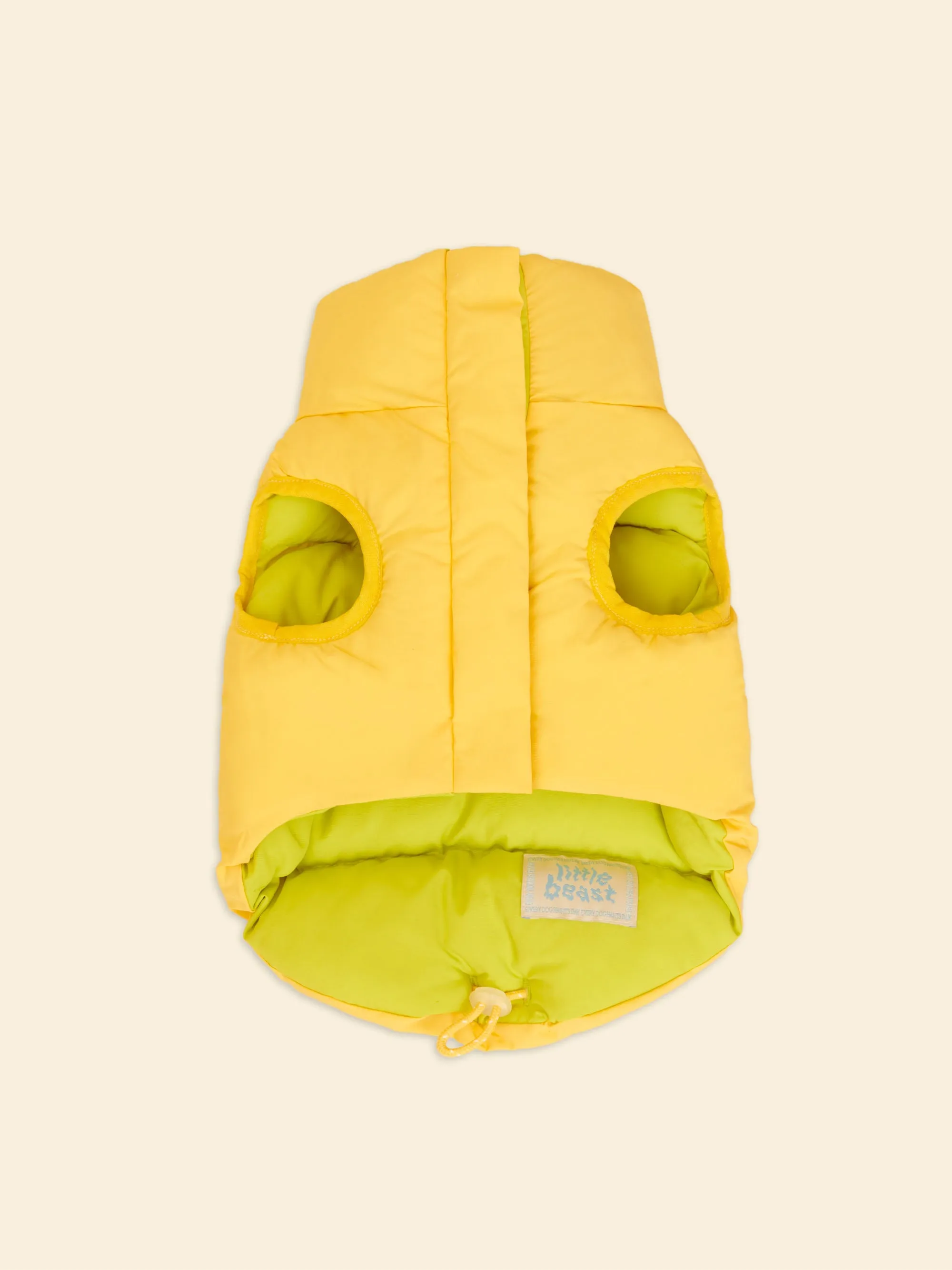 The Super Duper Reversible Parka Vest - Lime & Cream