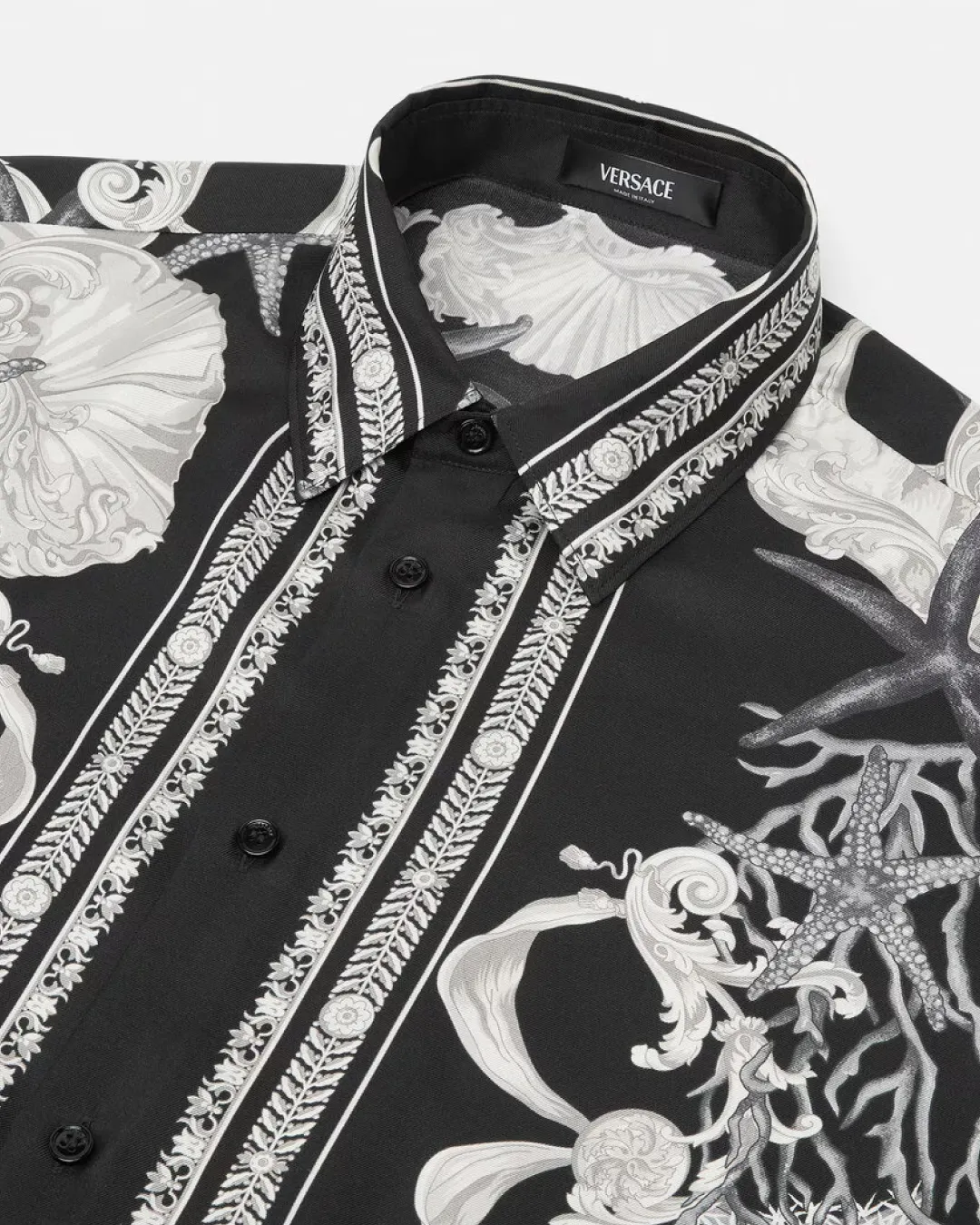 Versace Barroco Sea Silk Shirt.