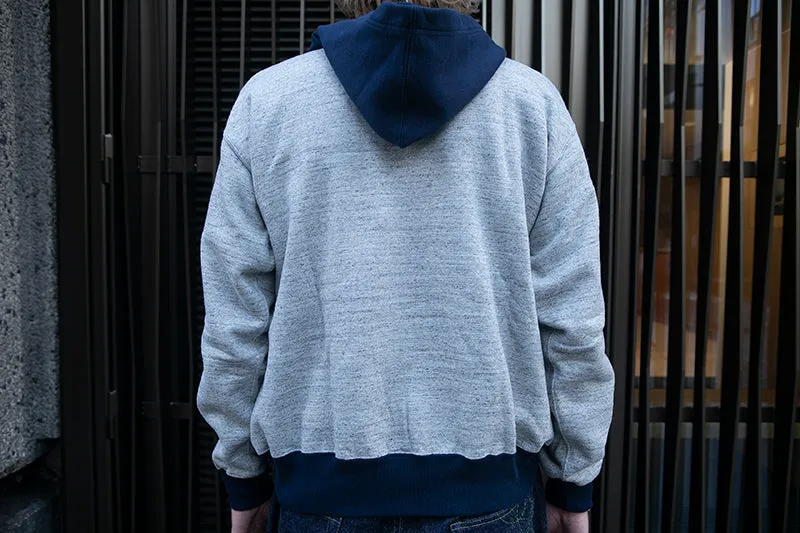 Whitesville Attached Hood Parka - Navy & Heather